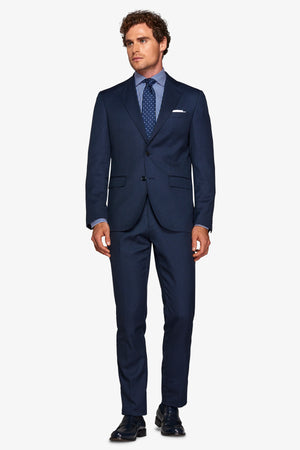 Blue birdseye regular suit blazer