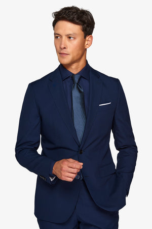 Blue slim classic suit blazer