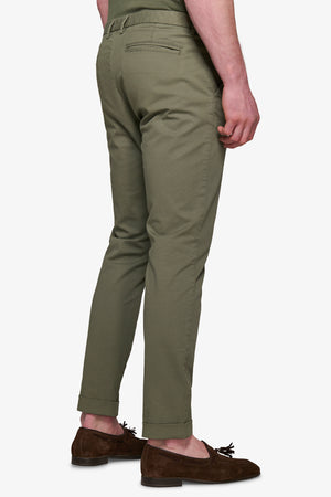 Green textured trousers