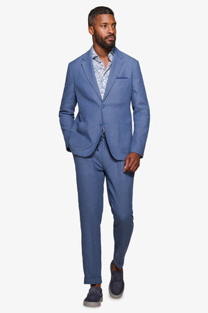 Avion herringbone linen blend suit blazer