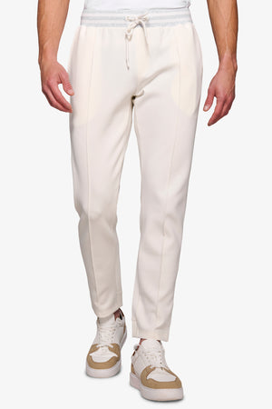 Pantalón de felpa DNJ color crema