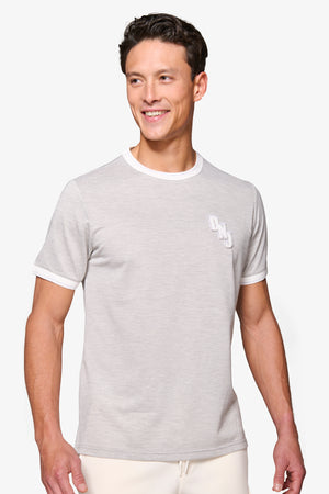 T-shirt piquet DNJ grigio melange