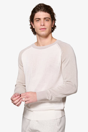 DNJ off white raglan sweater