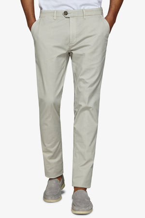 Ivory stretch cavalry chino trousers