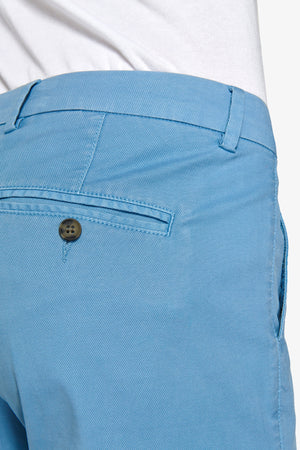 Light blue stretch cavalry chino trousers