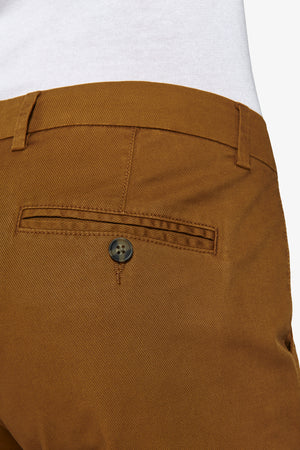 Caramel stretch cavalry chino trousers
