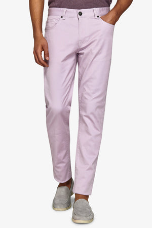 Lavender stretch 5-pocket trousers