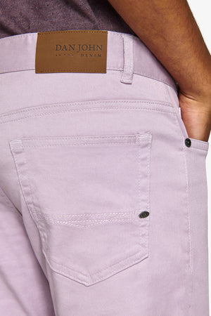 Pantalon 5 poches stretch lavande