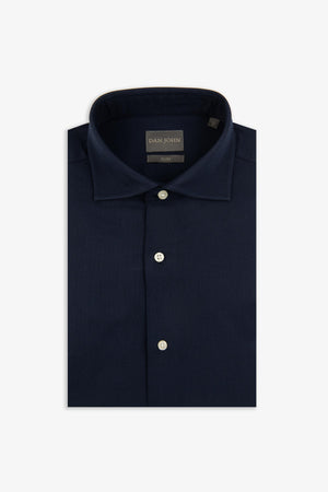 Blue slim Oxford shirt