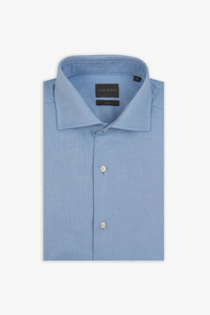 Light blue slim Oxford shirt