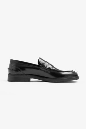 Black college loafers