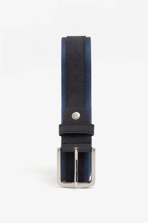 Blue bimaterial belt