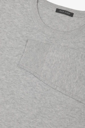 Grey cotton crewneck jumper