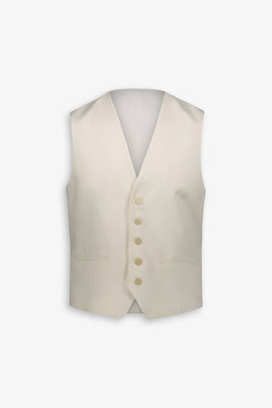 Cream formal waistcoat