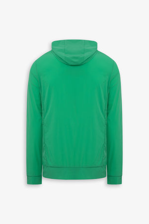 DNJ green full zip sweatshirt style jacket
