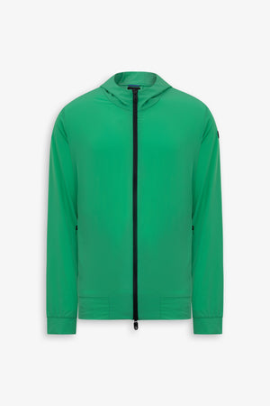 DNJ green full zip sweatshirt style jacket