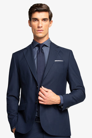 Giacca da abito classico four seasons navy-Dan John