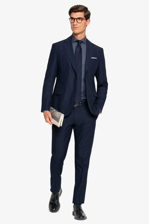 Giacca da abito classico four seasons navy-Dan John