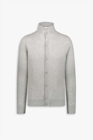 Light grey buttoned jumper