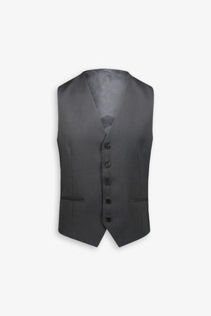 Plain dark gray waistcoat