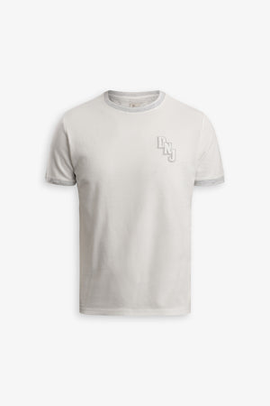 T-shirt piqué blanc cassé DNJ