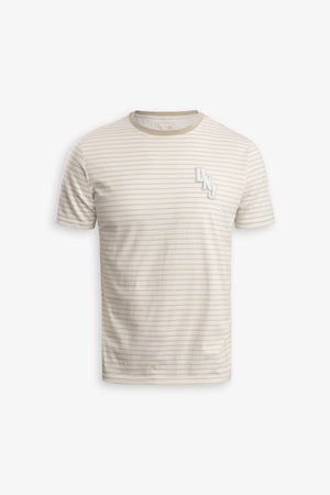 DNJ cream striped t-shirt