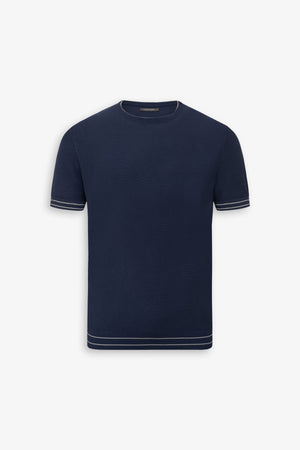 Avion knit t-shirt with contrasting edges