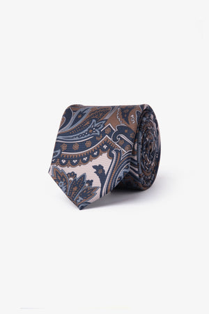 Cravate à micro-motif bleu marine