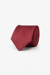 Corbata con fantasía de rombos color rojo