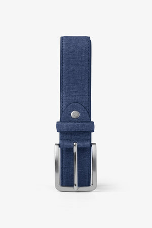 Blue slub effect belt