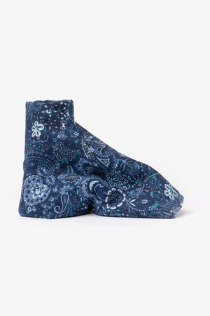 Blue floral design Pashmina scarf