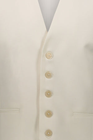 Cream formal waistcoat