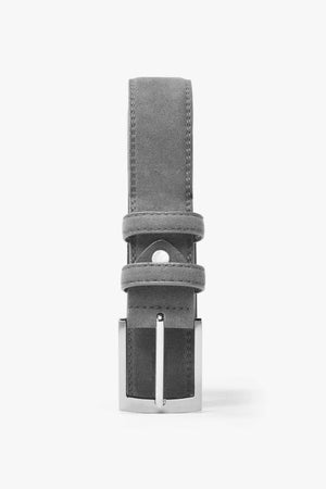 Grey suede casual belt