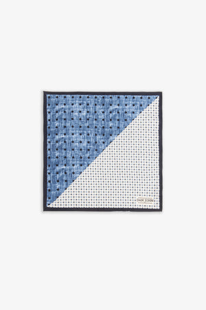 Light Blue Micropattern Pocket Square