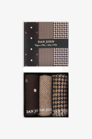 3-pack multi-pattern socks