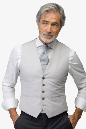 Light gray formal waistcoat
