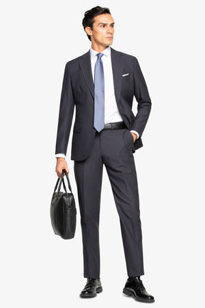 Navy Four Seasons classic suit trousers