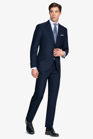 Regular fit navy classic suit blazer